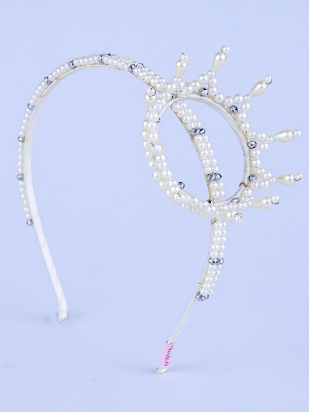 

Choko Girls Beaded Hairband, White
