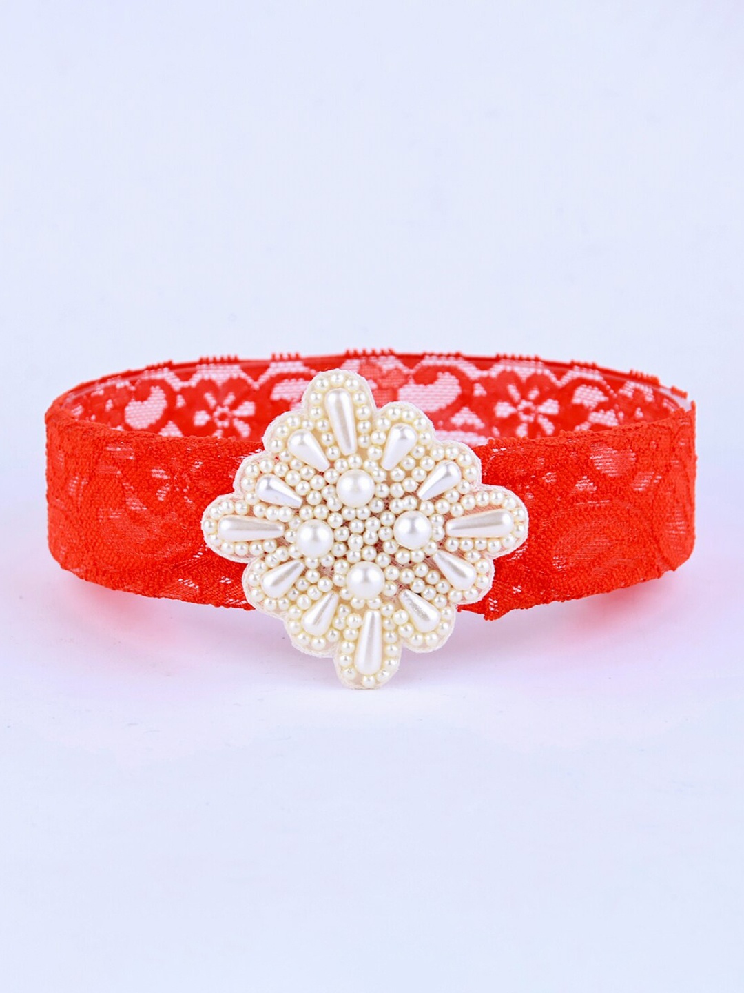 

Choko Girls Lace Hairband, Red