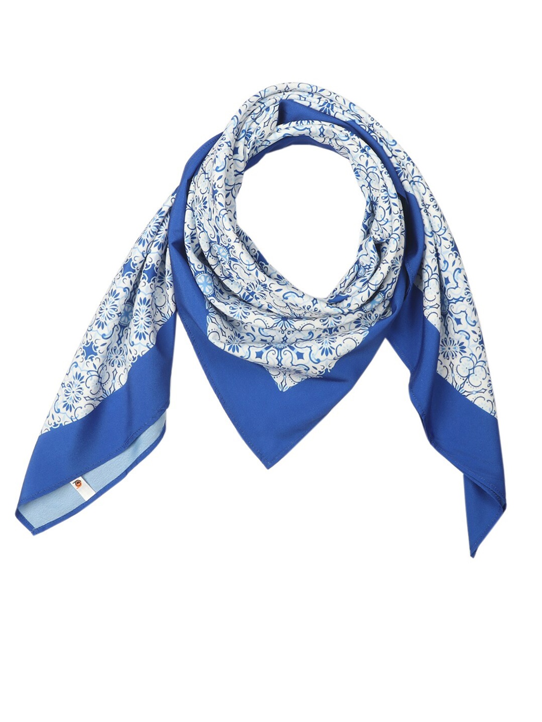 

Beau Design Women Printed Scarf, Blue