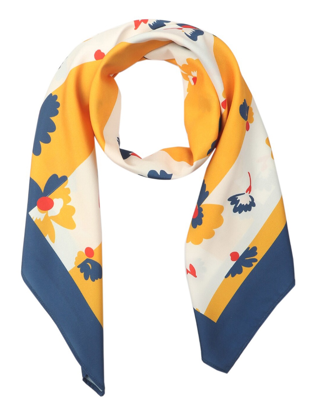 

Beau Design Women Printed Scarf, Yellow