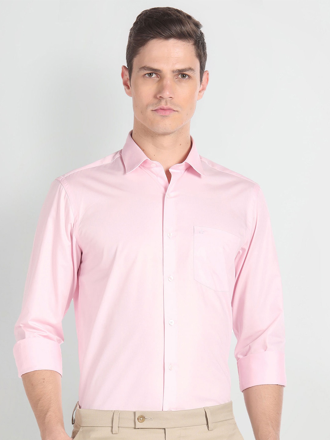 

Arrow Spread Collar Formal Shirt, Pink