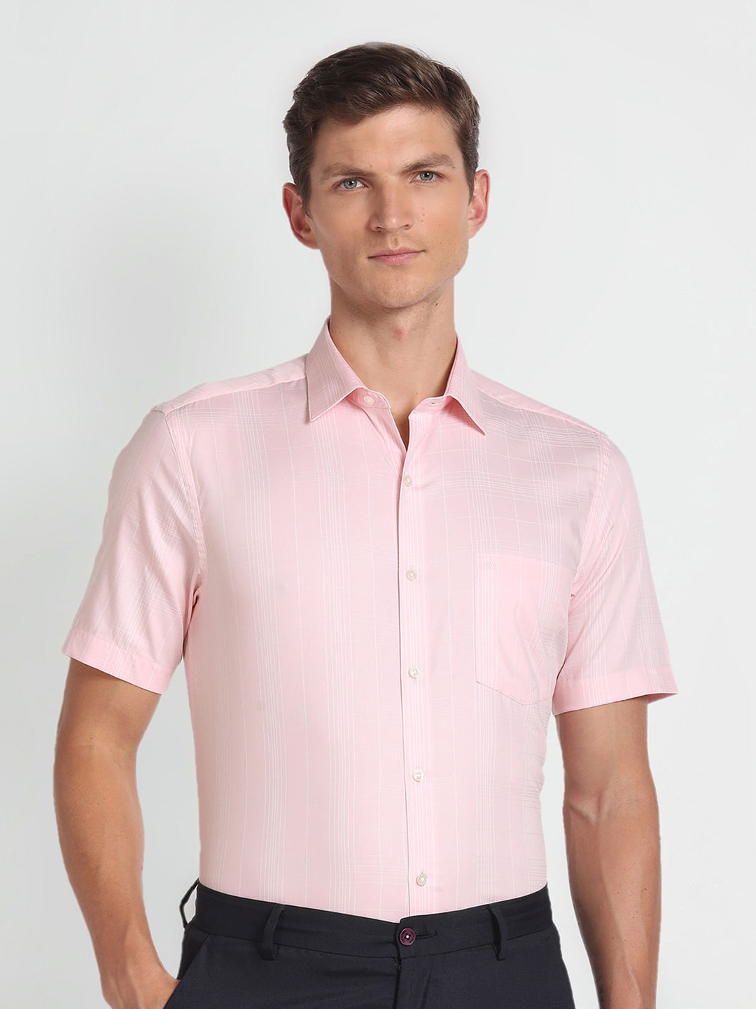 

Arrow Spread Collar Formal Shirt, Pink