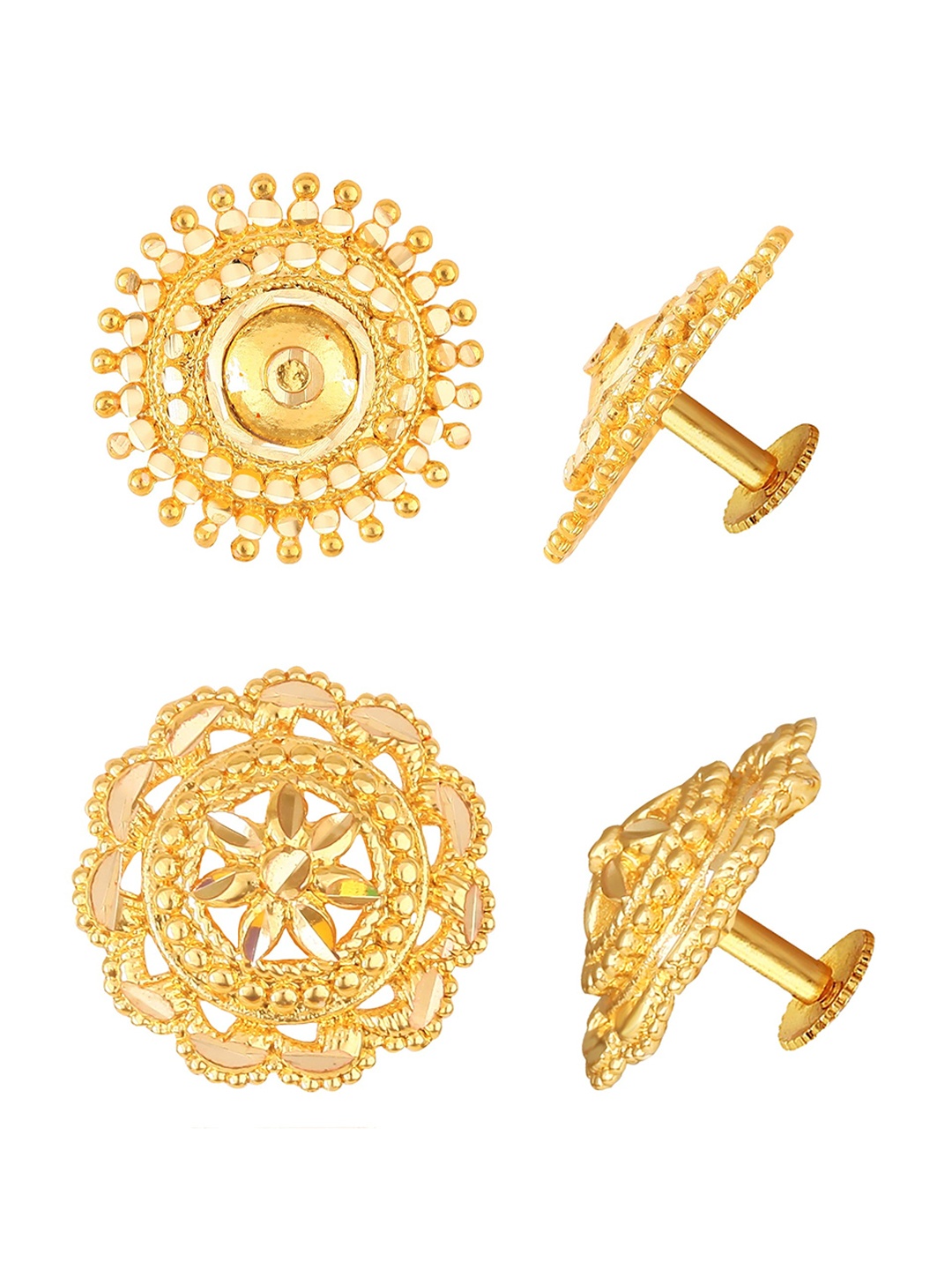 

Vighnaharta Set of 2 Gold-Plated Stud Earrings