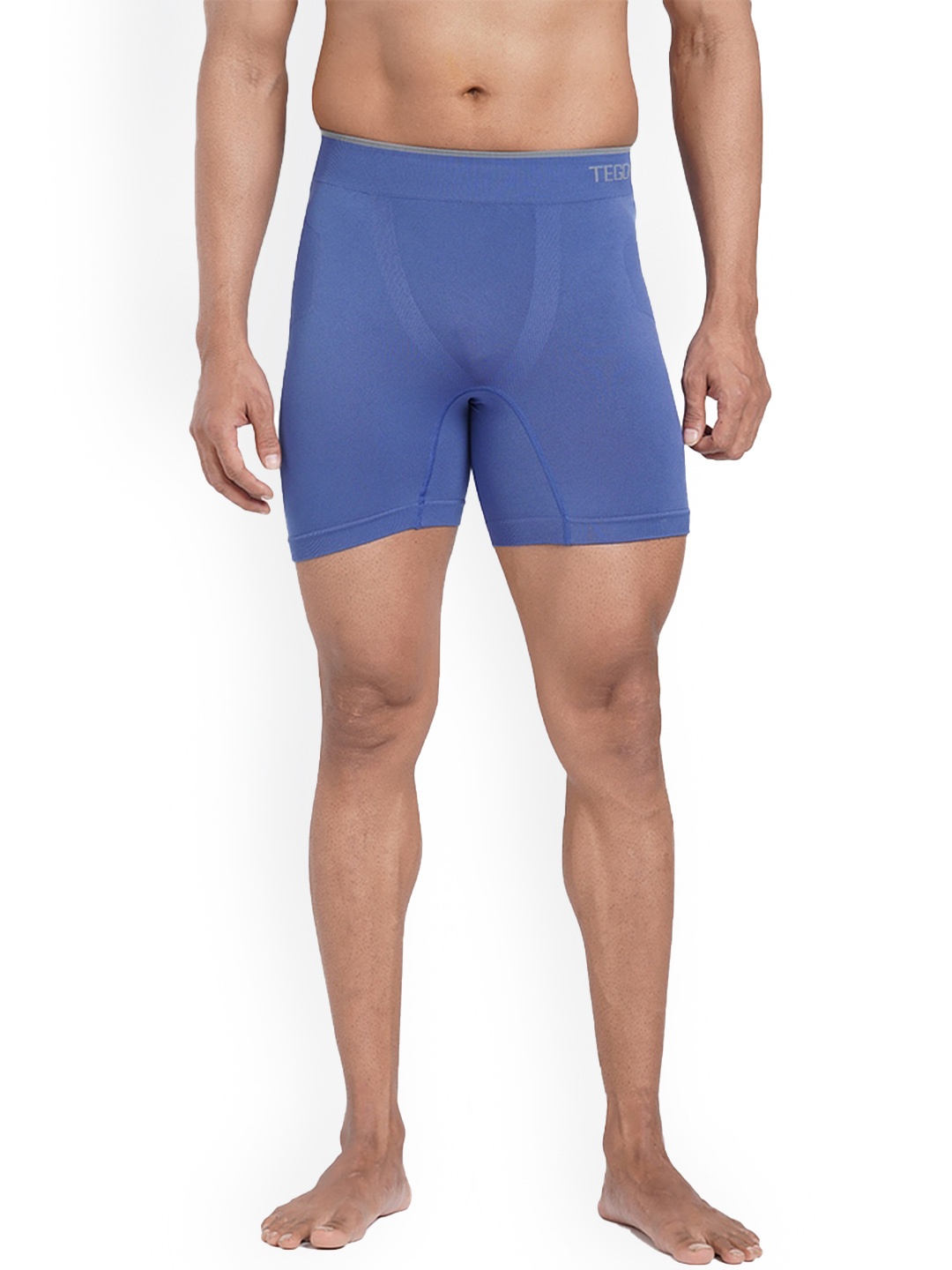 

TEGO Outer-Elastic Slip-On Boxers TS0402-1, Blue