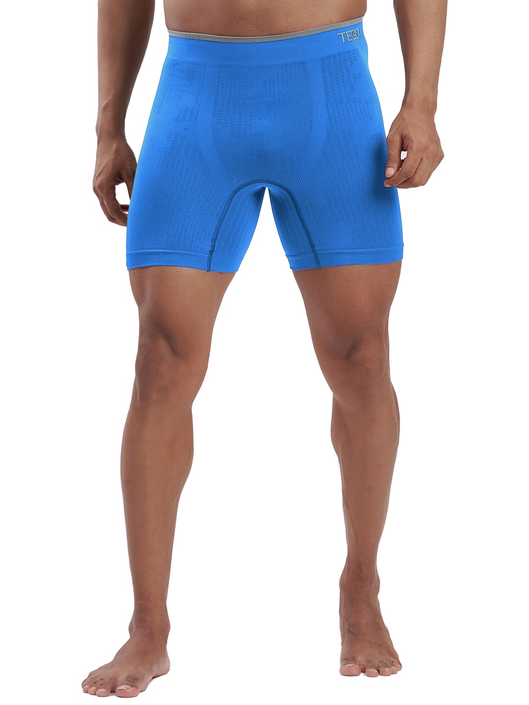 

TEGO Men Outer-Elastic Boxers TS0291-1, Blue