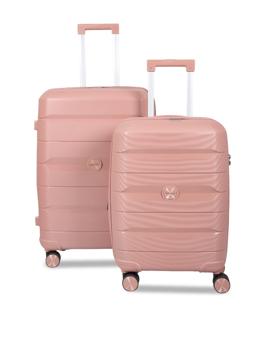 

Polo Class Set Of 2 Hard Sided Trolley Bag - 60 L, Pink