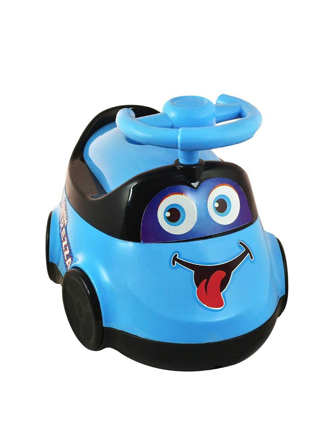 

MUREN Kids Ride On Car Shape Potty Training Seat with Three Wheel and Handle, Blue