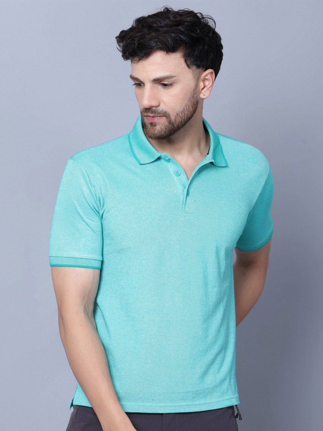 

Trenz Polo Collar Short Sleeves Regular Fit T-shirt, Green