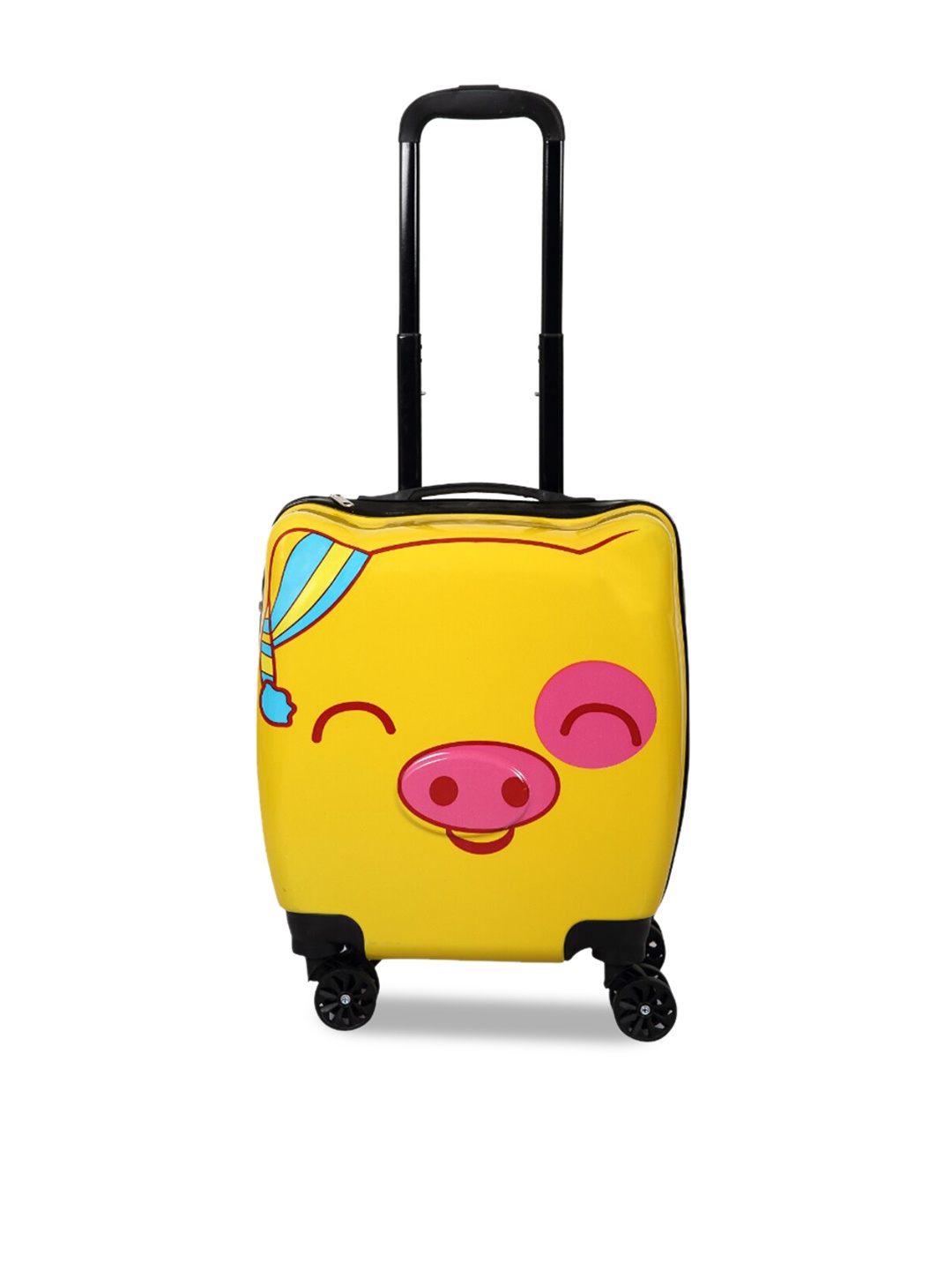 

Polo Class Kids Printed Hard Sided Medium Trolley Bag-45.7cm, Yellow