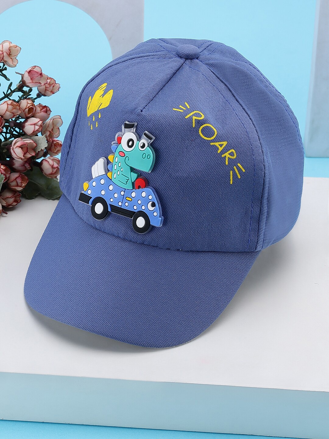 

PASSION PETALS Boys Printed Cotton Baseball Cap, Blue