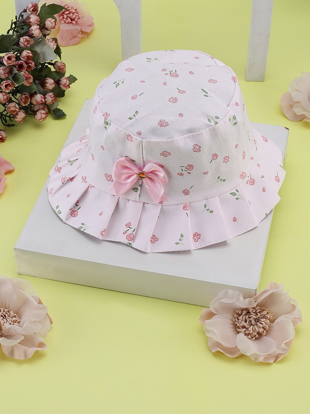

PASSION PETALS Girls Pink Printed Bucket Hat