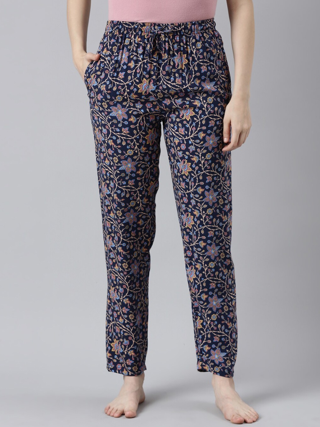 

Go Colors Women Relaxed-Fit Straight-Leg Lounge Pants, Navy blue