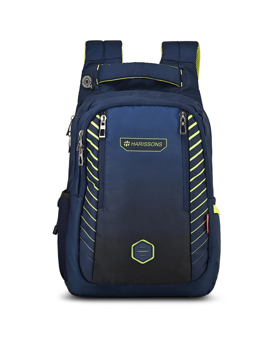 

Harissons Unisex Backpack With Reflective Strip-Up to 15 inch, Navy blue