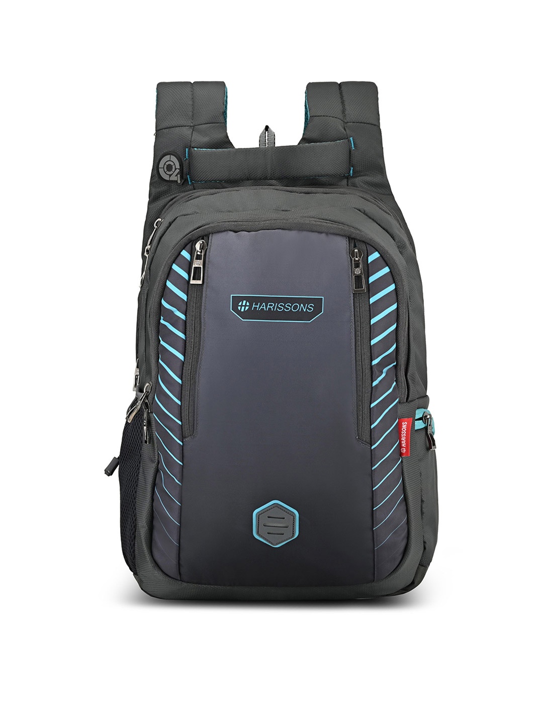 

Harissons Unisex Graphic Backpack With Reflective Strip, Grey
