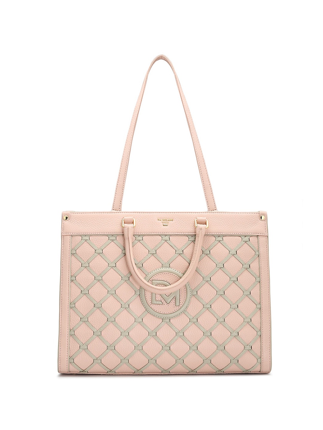 

Da Milano Textured Leather Swagger Shoulder Bag, Pink