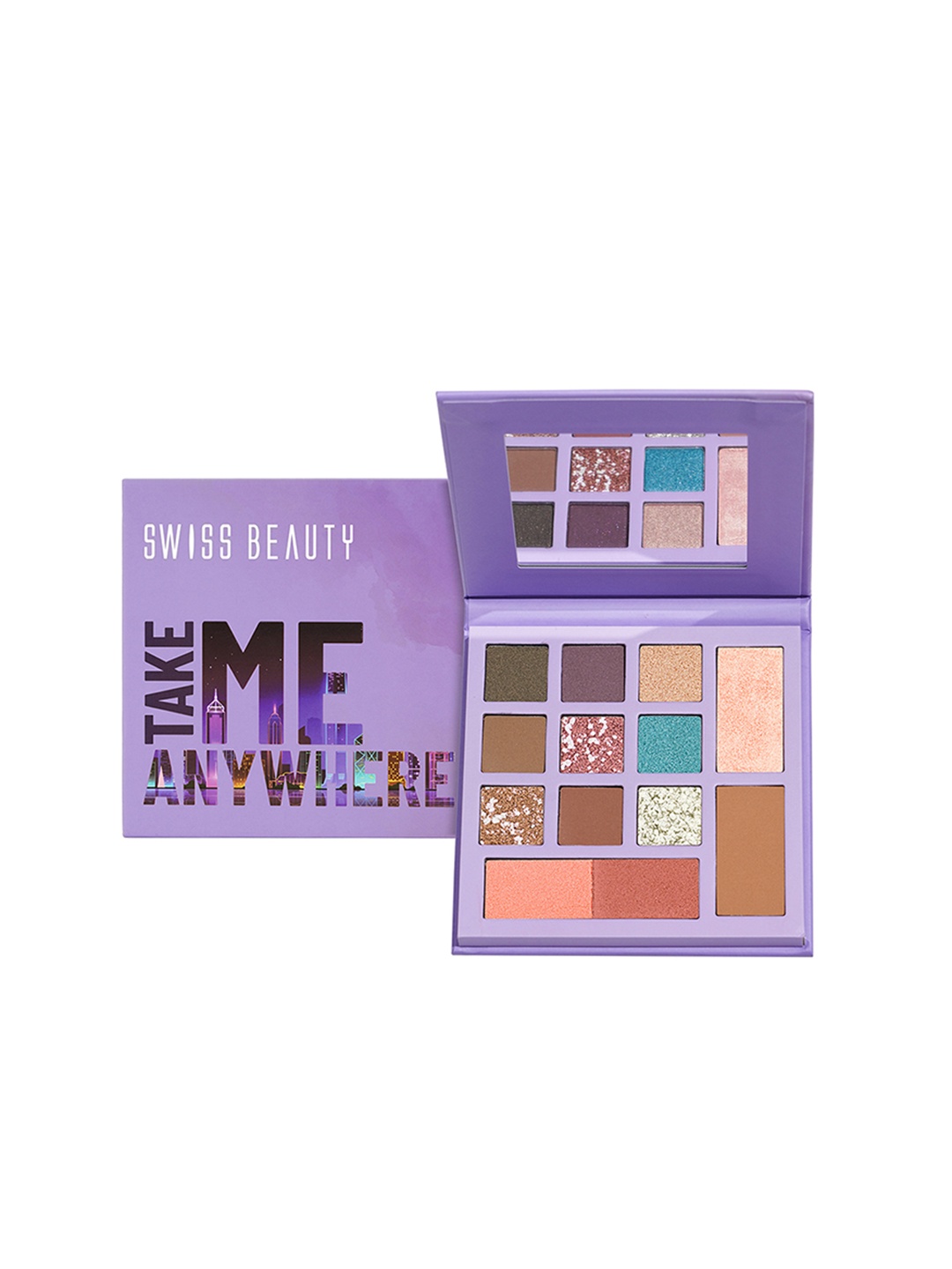 

SWISS BEAUTY Take Me Anywhere Highly Pigmented Face and Eye Palette 12g - Day Off, Multi