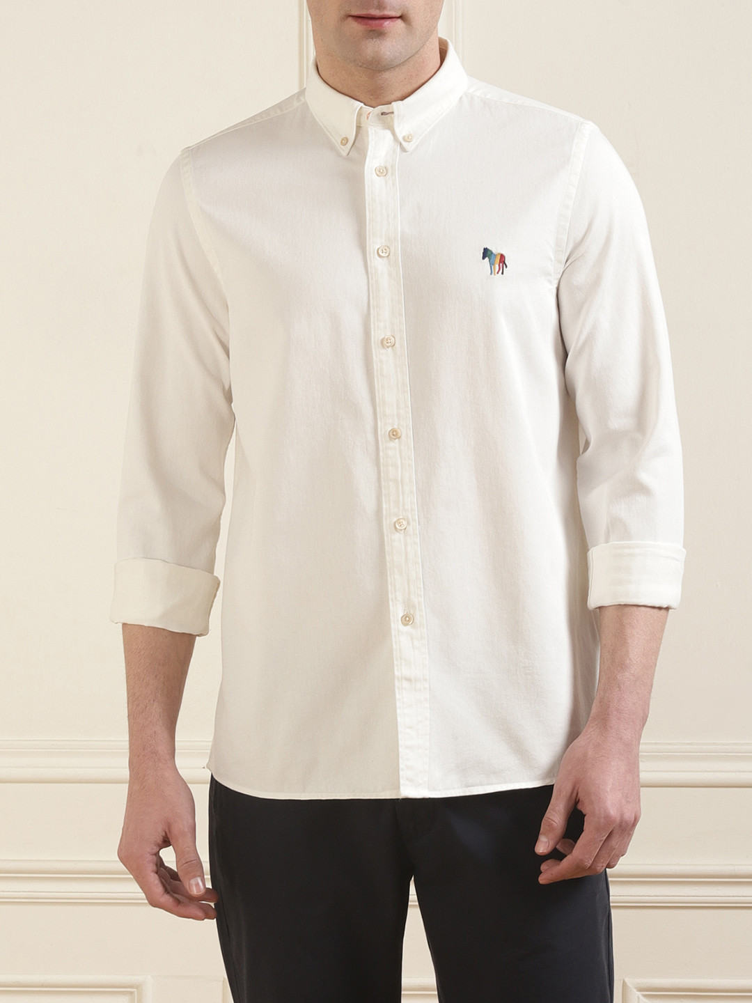 

PS By Paul Smith Men Opaque Casual Shirt, White