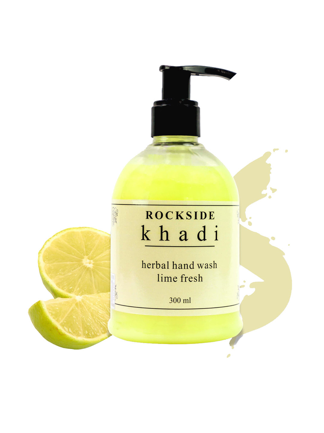 

ROCKSIDE KHADI Herbal Set Of 4 Lime Fresh Hand Wash - 300ml Each, Yellow
