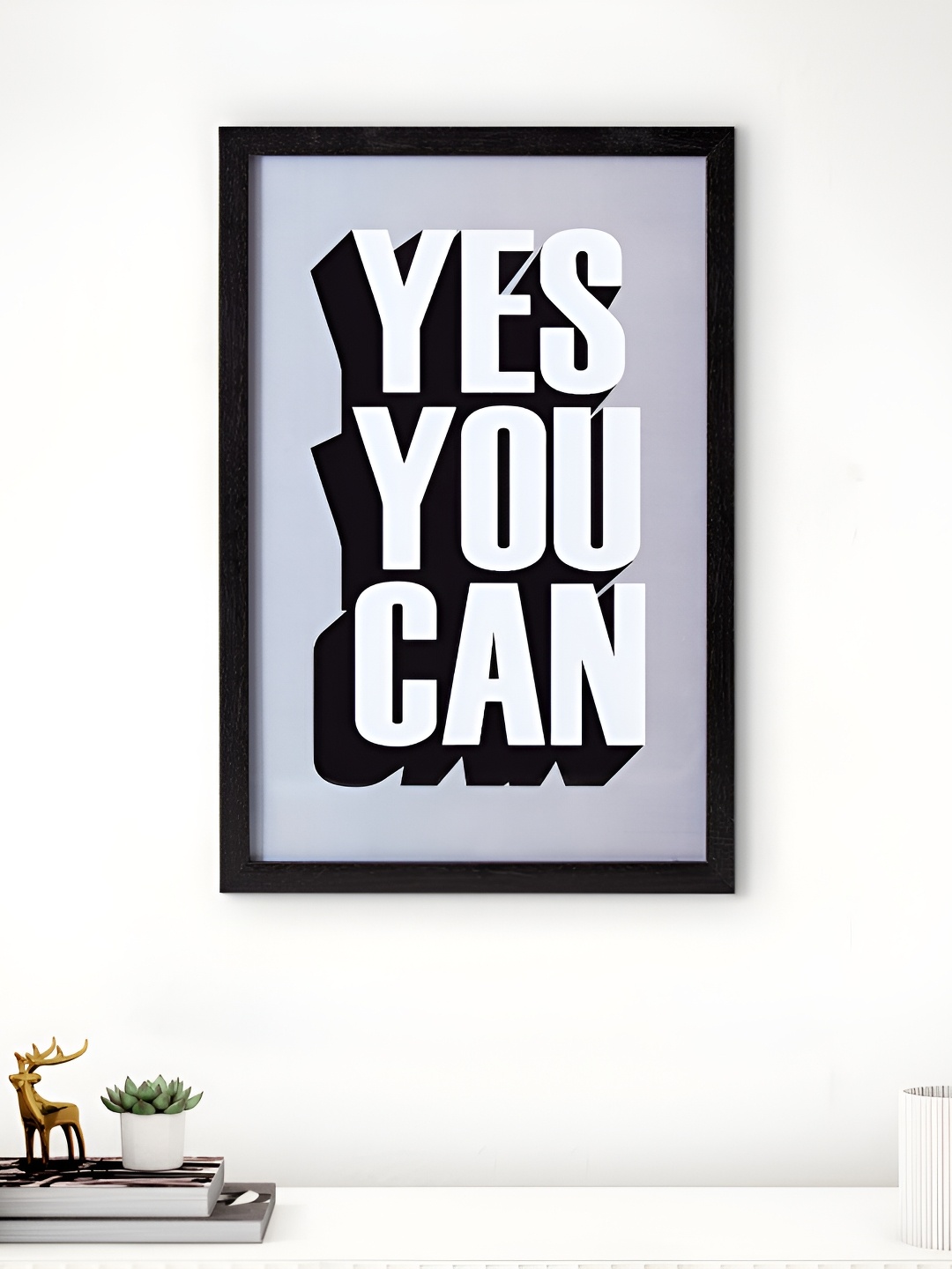 

Home Centre Black & White Spectrum Inspire Canvas MDF Wall Photo Frames