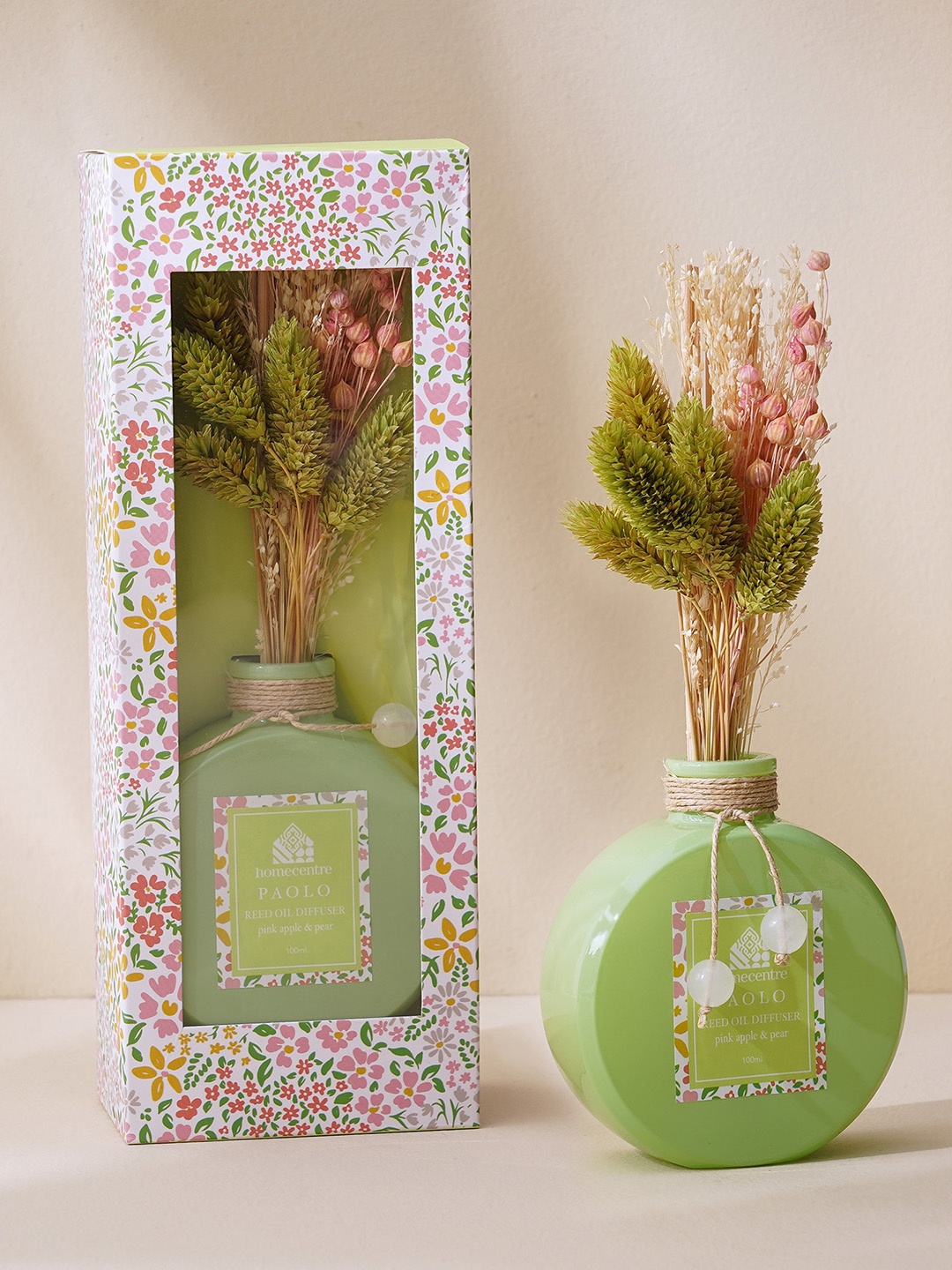 

Home Centre Green Paolo Pink Apple and Pear Reed Diffuser