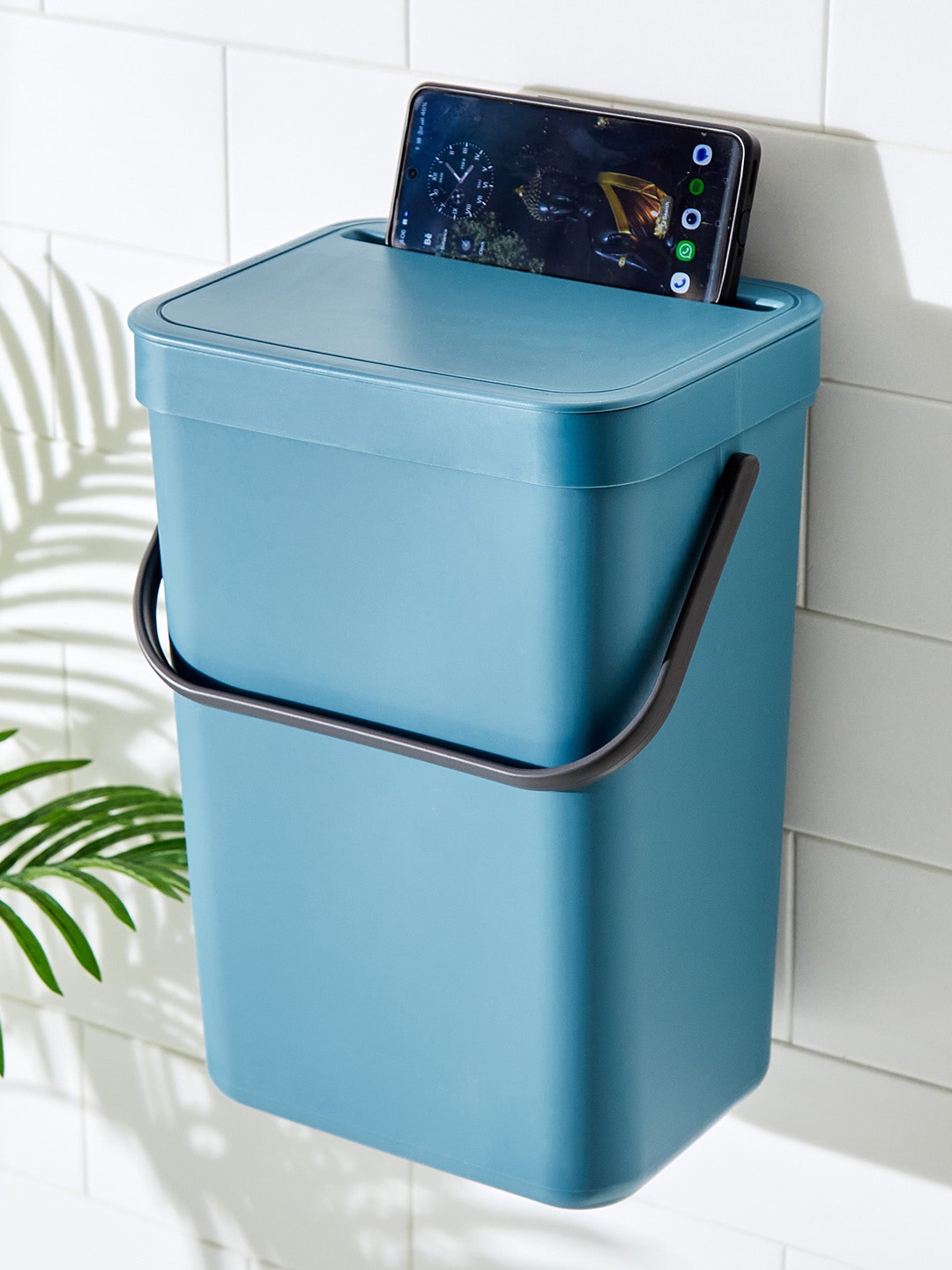 

Home Centre Blue Sedona Polypropylene Wall-Mounted Waste Bin - 12L