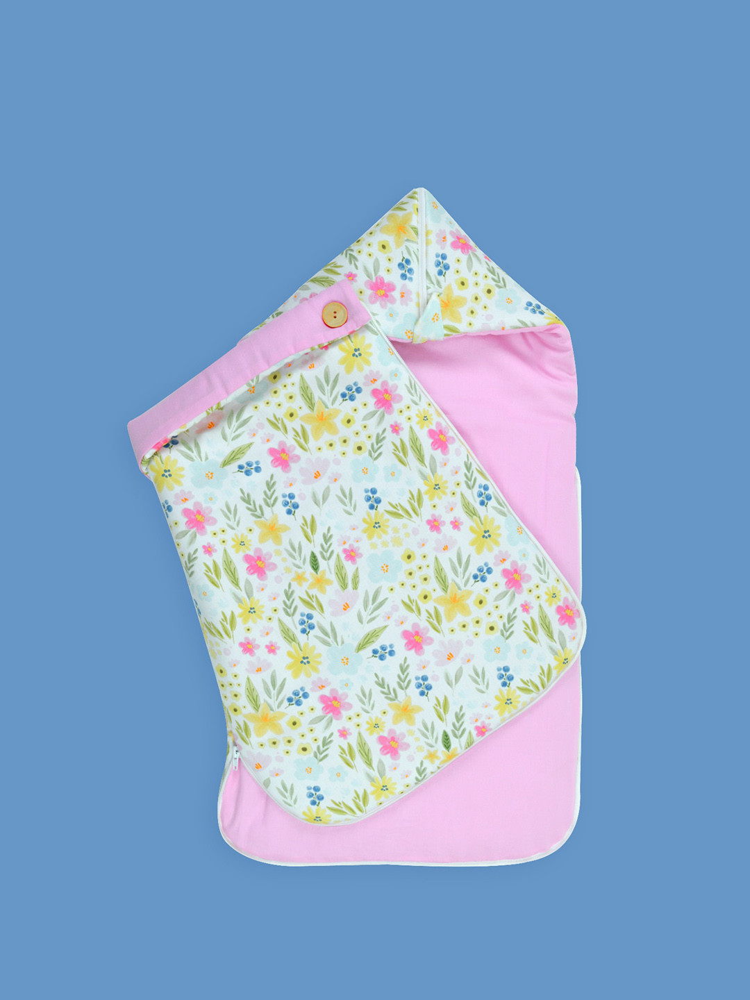 

TIDY SLEEP Kids Printed Cotton Baby Sleeping Bag, Pink
