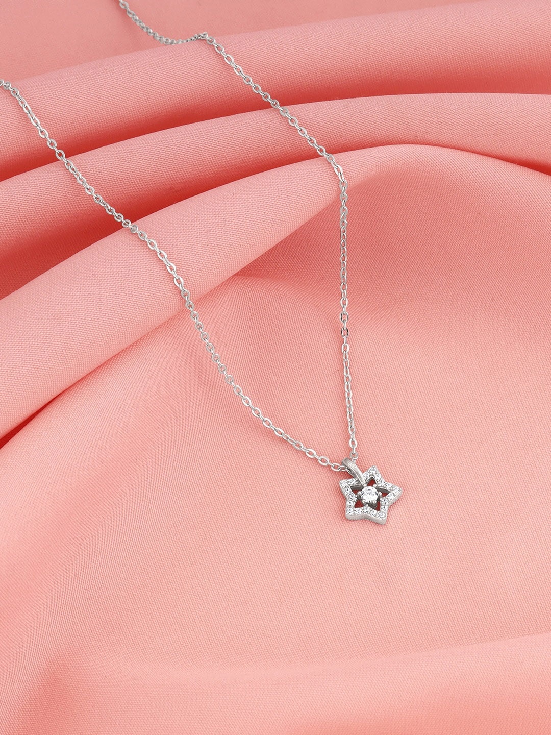 

GIVA Rhodium-Plated 925 Sterling Silver Contemporary Pendants with Chains