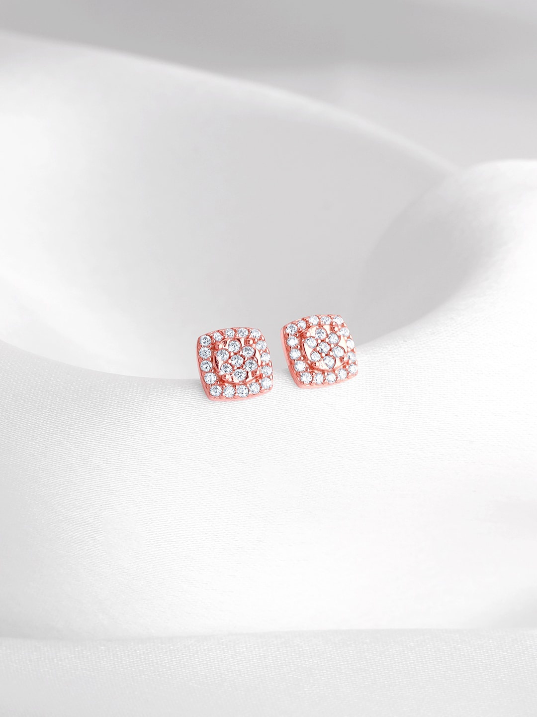 

GIVA Rose Gold-Plated 925 Sterling Silver Contemporary Studs Earrings