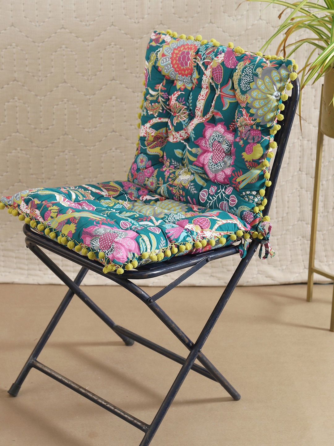 

Ratan Cart Teal-Green 2 Pieces Printed Cotton Chair Pads