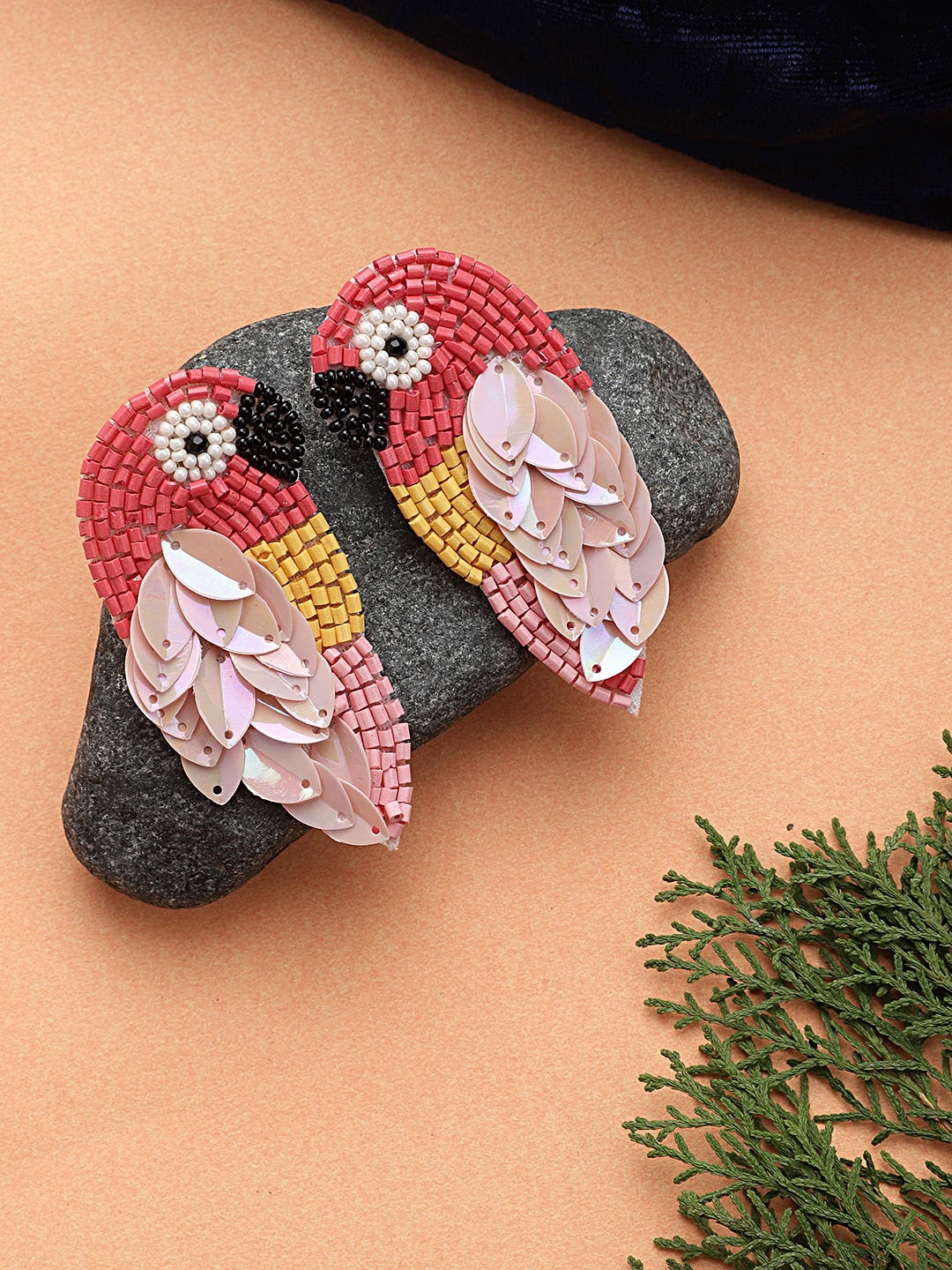 

Mali Fionna Alloy Quirky Beaded Stud Earrings, Pink