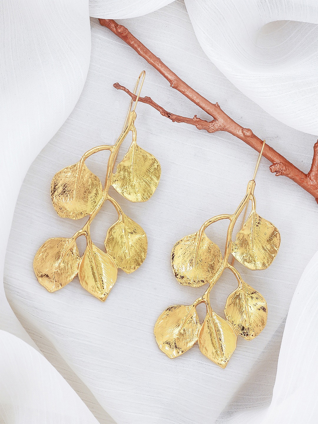 

JOKER & WITCH Gold-Plated Contemporary Drop Earrings