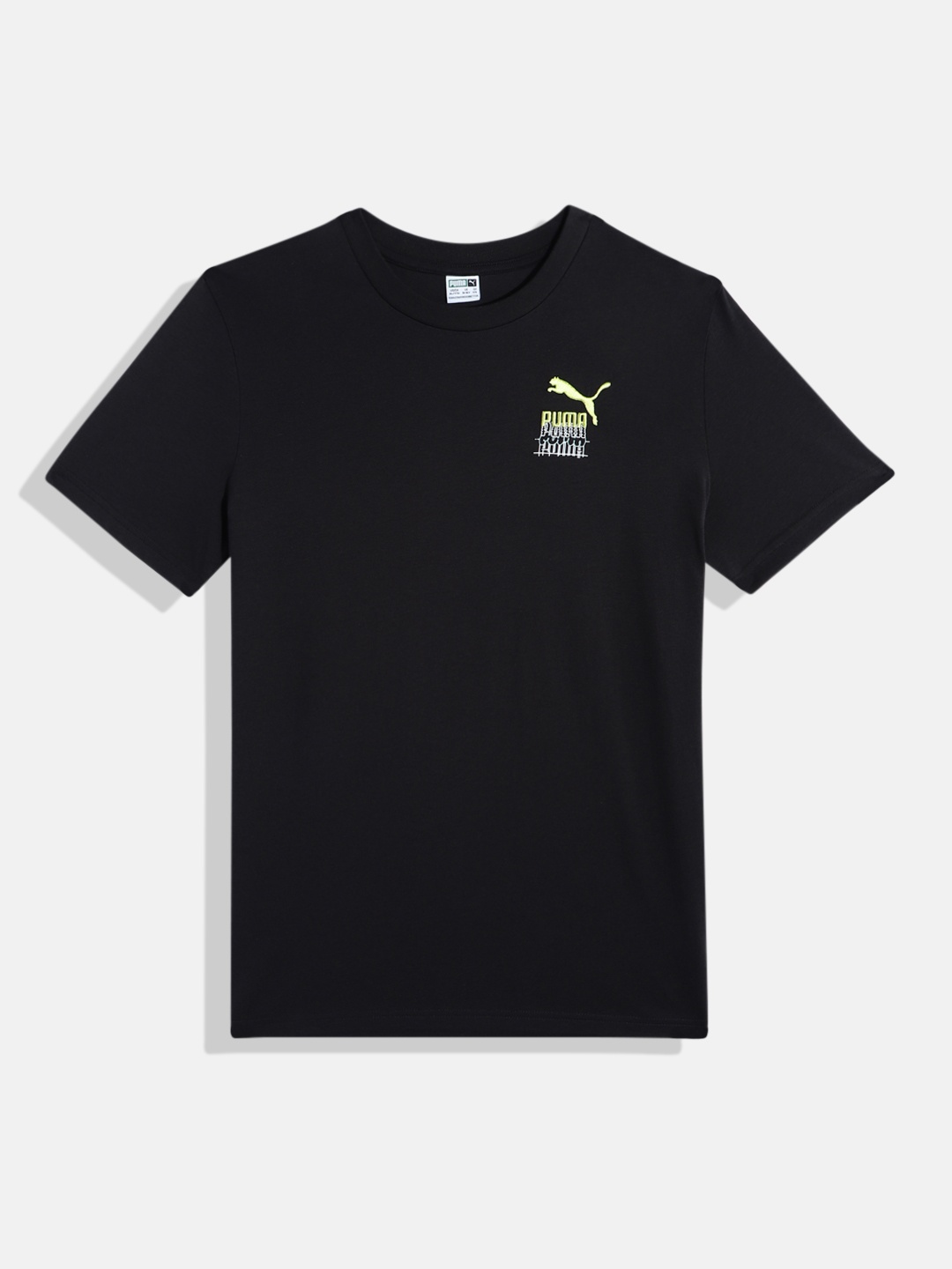 

Puma Boys Classics Brand Love Back Print Youth Knitted Pure Cotton T-shirt, Black