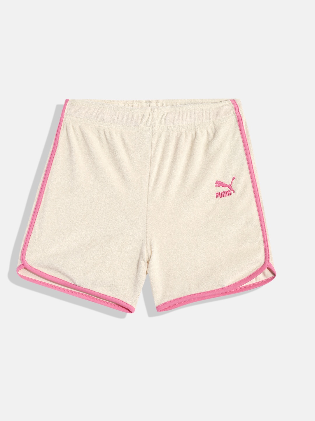 

Puma Kids Relaxed Fit Summer Camp Classics Shorts, Beige