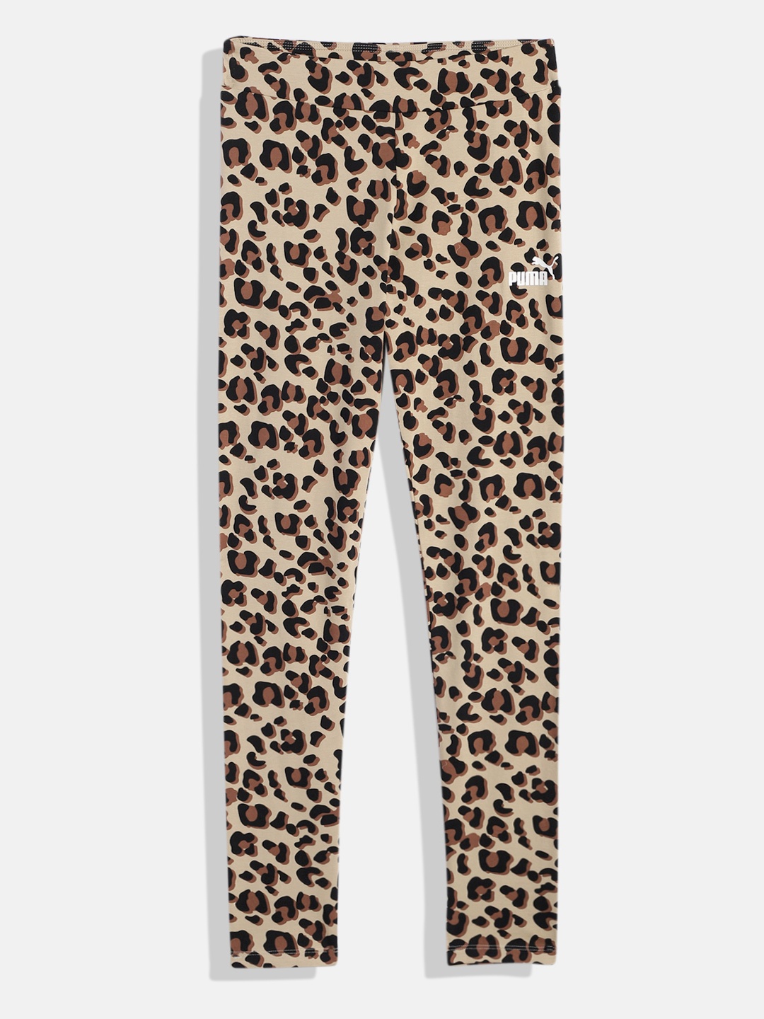 

Puma Girls ESS+ Animal Printed Leggings, Beige