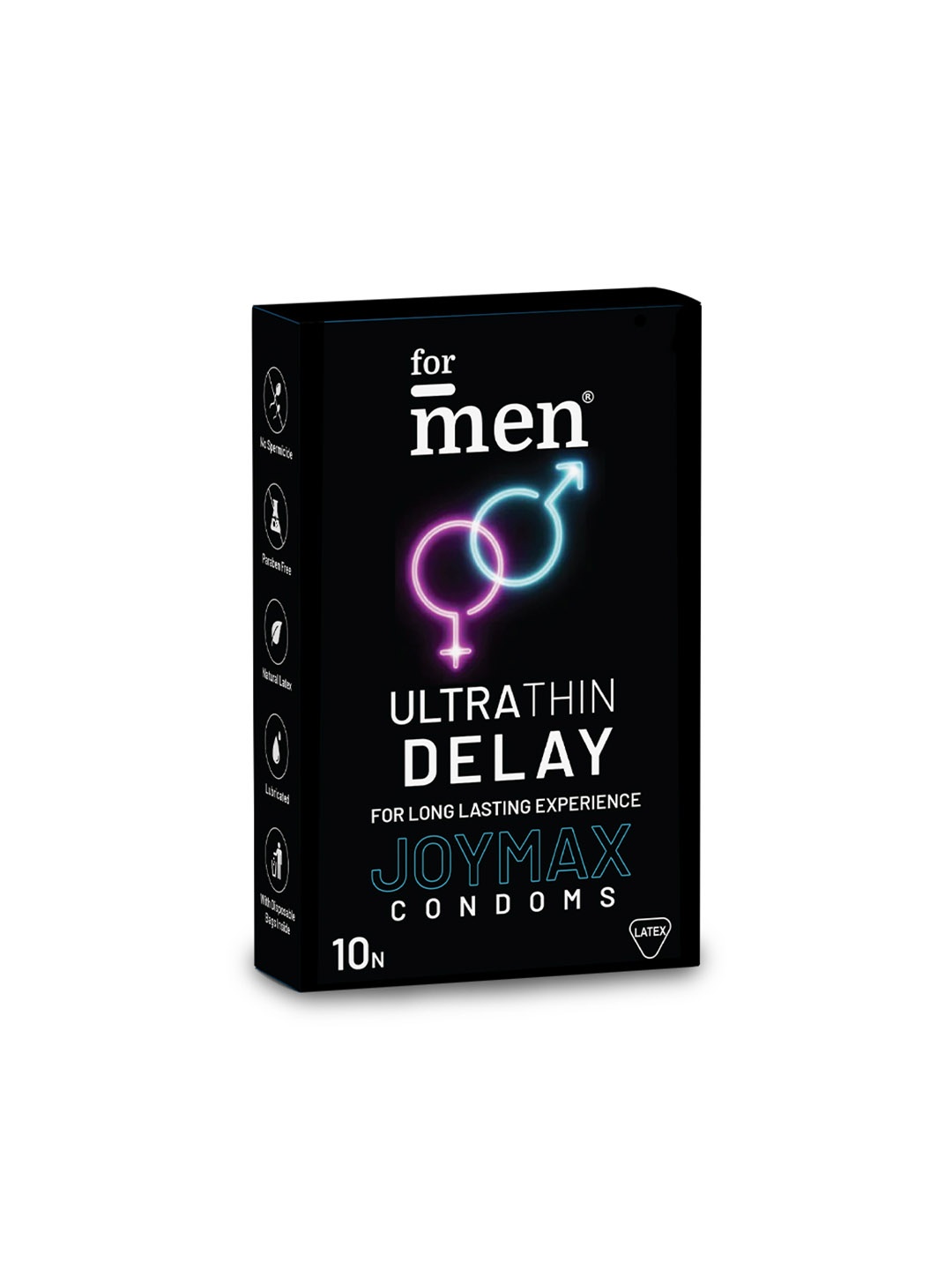 

ForMen Joymax Ultra Thin Delay Condoms with Disposal Pouches - 10Pcs, Blue