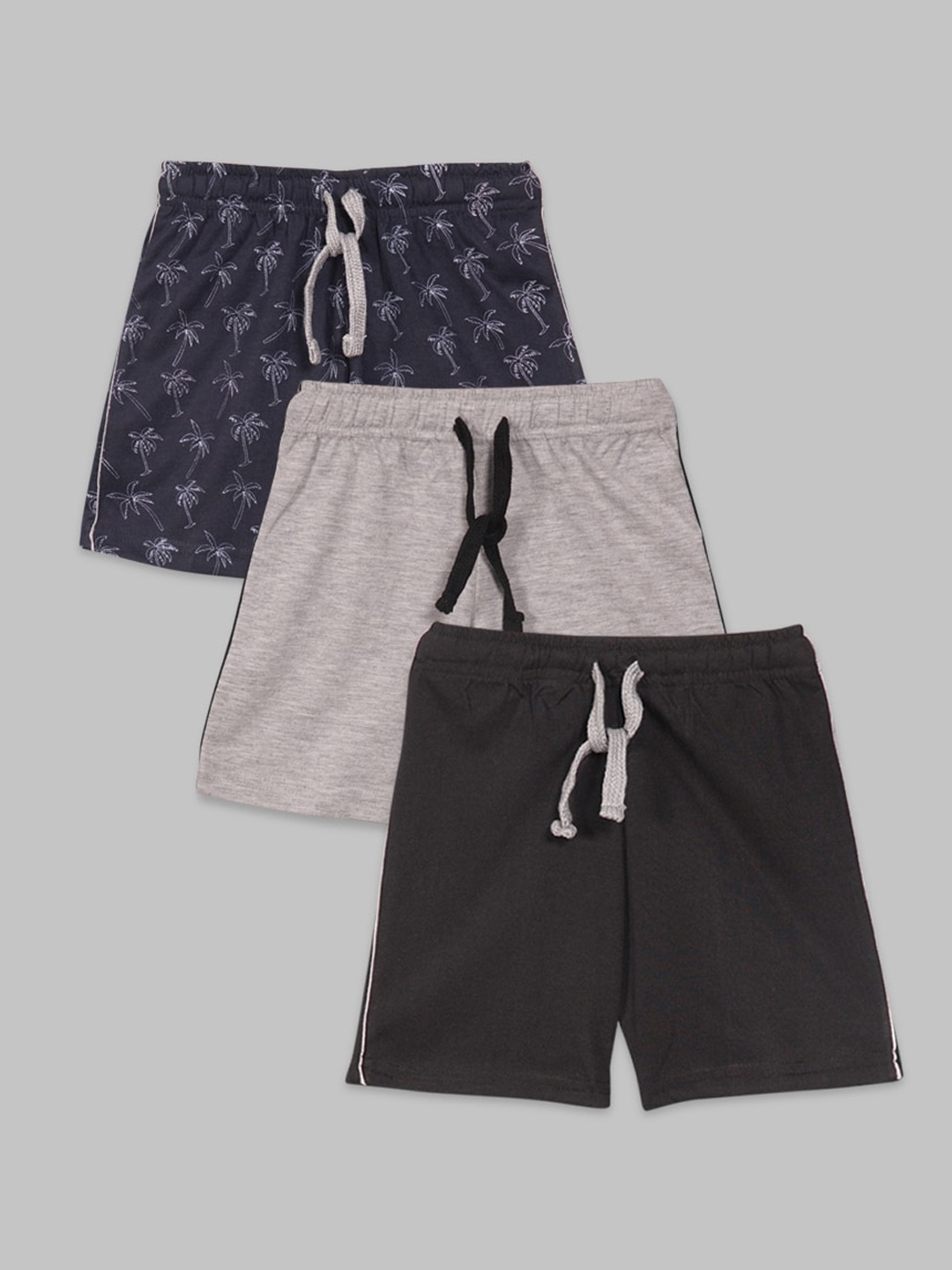 

BAESD Boys Pack Of 3 Cotton Regular Shorts, Navy blue
