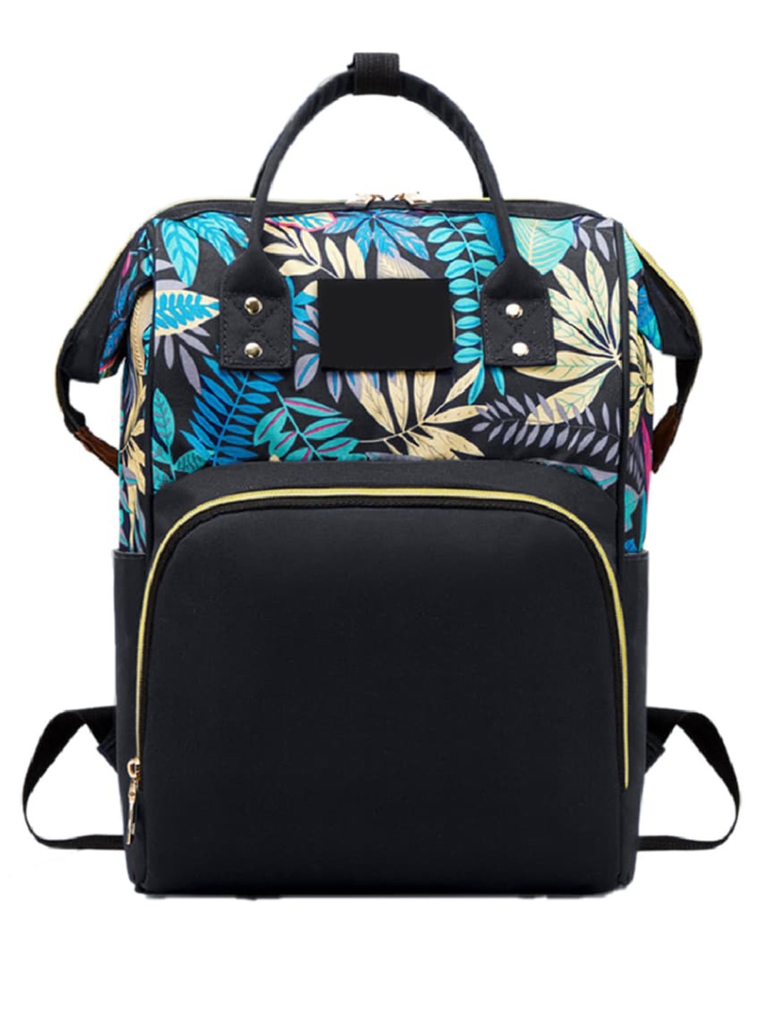 

Babymoon Kids Lightweight Waterproof Printed Diaper Backpack, Black