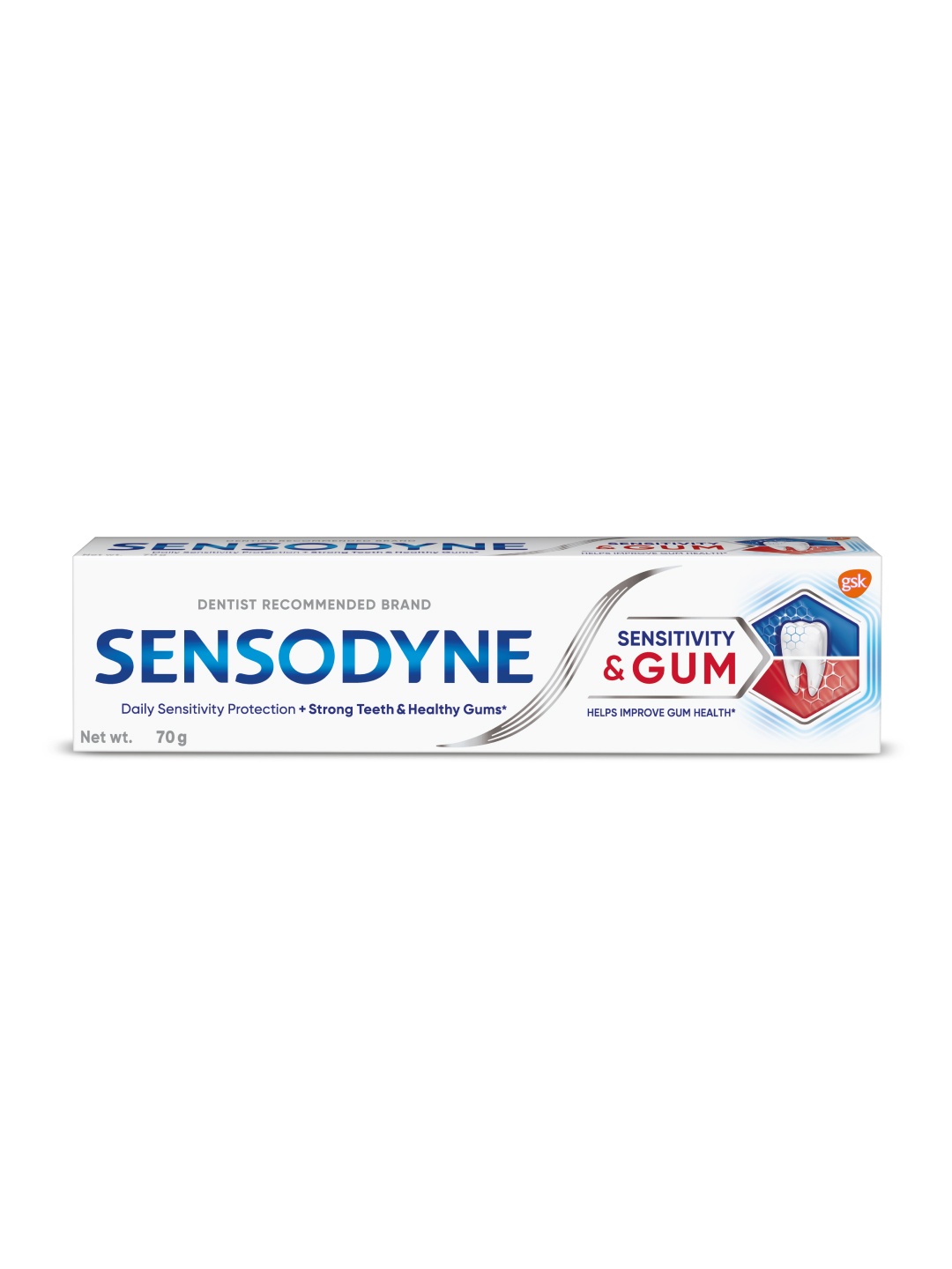 

Sensodyne Sensitivity & Gum Toothpaste For Strong Teeth & Healthy Gums - 70 g, White