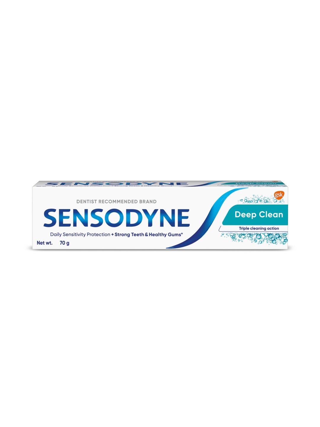 

Sensodyne Deep Clean Toothpaste For Advanced Cleaning & Lasting Freshness - 70g, Blue