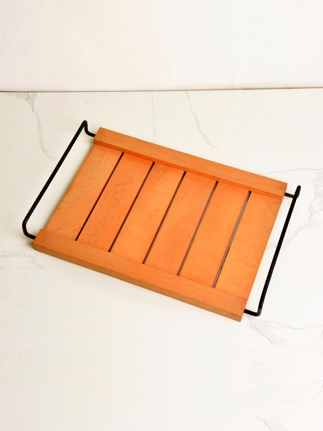 

StyleMyWay Yellow & Orange Wooden Serving Tray