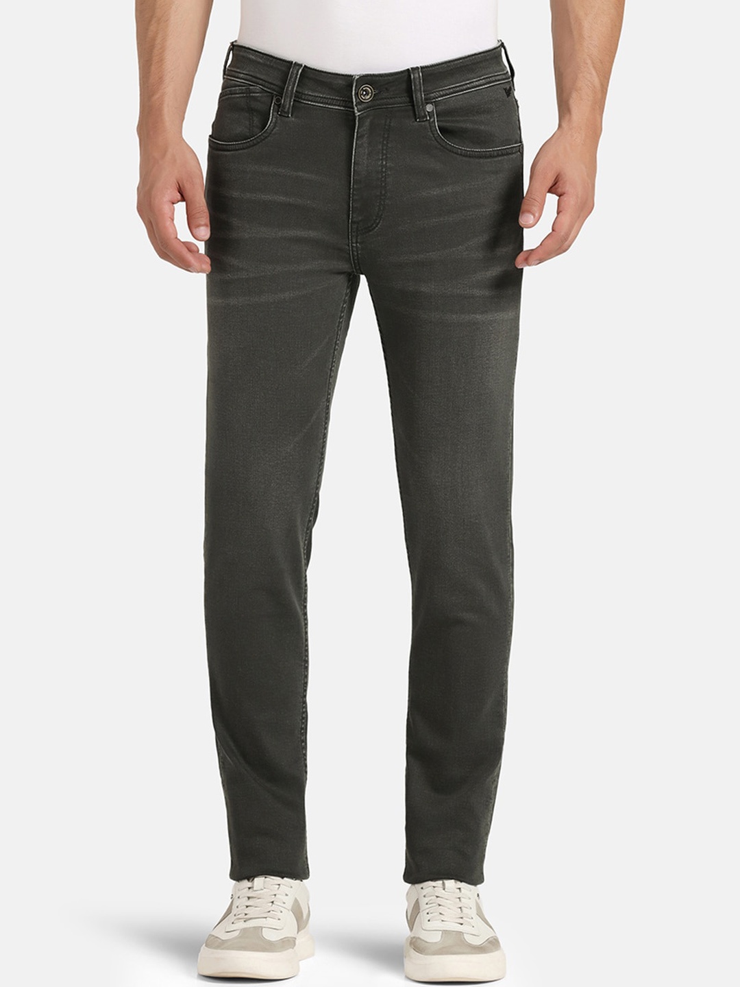 

Blackberrys Men Skinny Fit Low-Rise Light Fade Jeans, Green