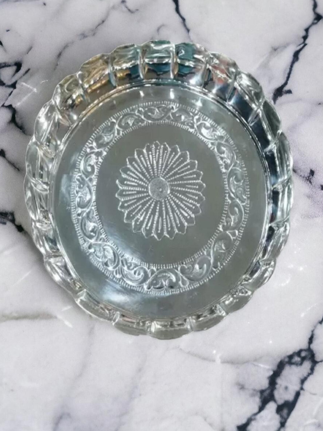 

Sigaram Grey Floral Design German Silver Plate