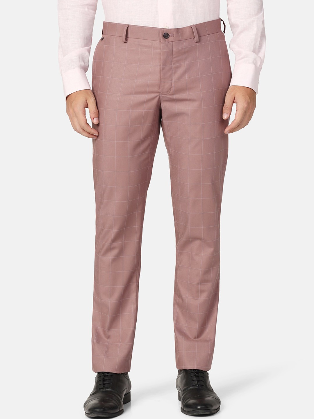 

Blackberrys Men Slim Fit Trousers, Pink