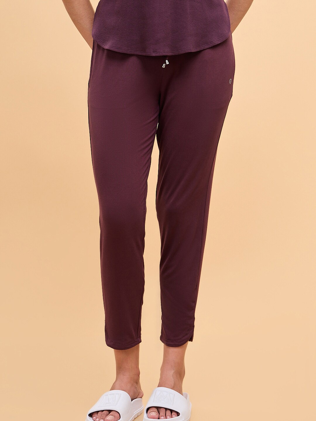 

Enamor Women Mid-Rise Lounge Pants, Purple