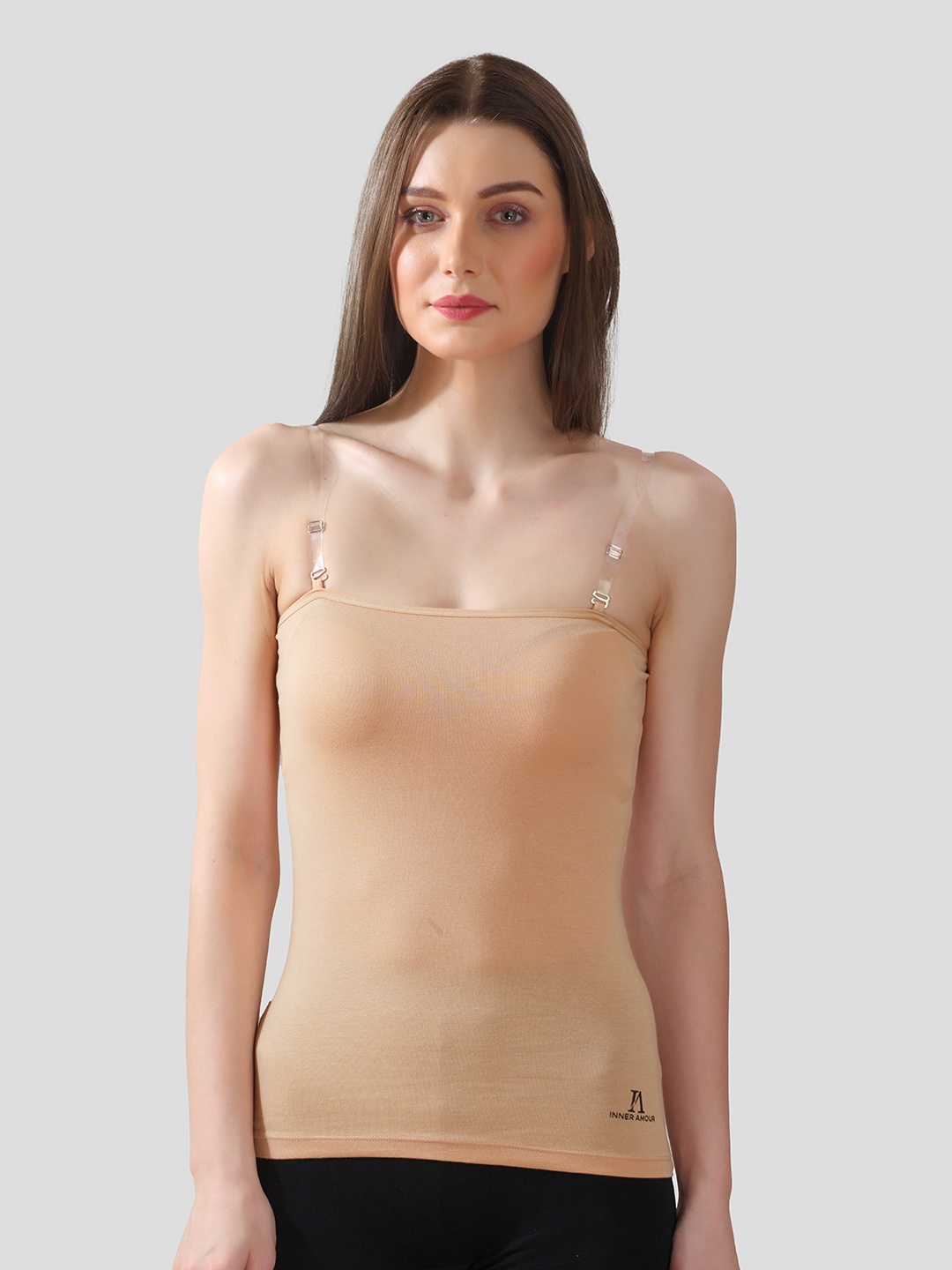 

inner amour Shoulder Straps Camisole, Beige