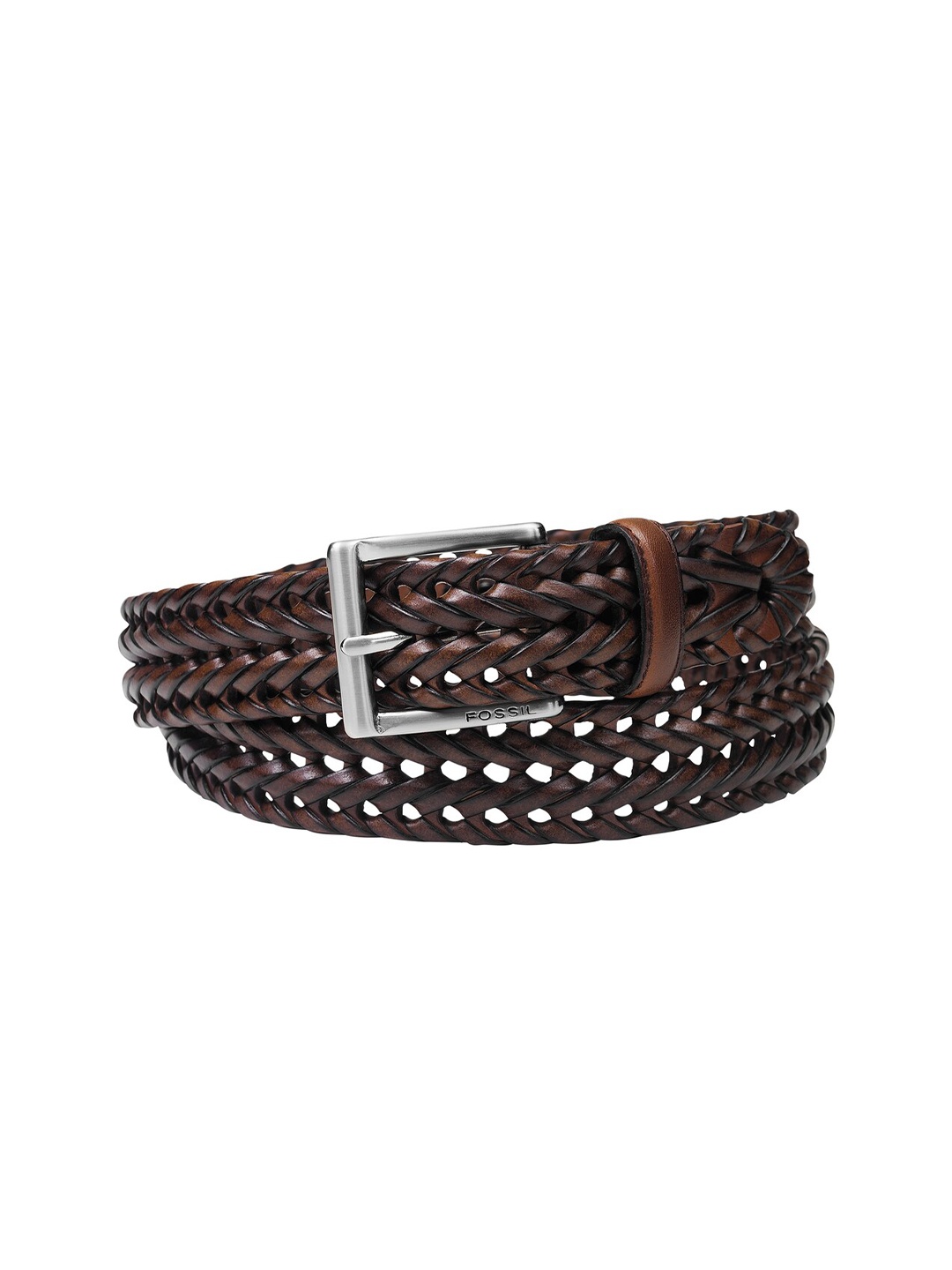 

Fossil Men Dacey Braided Belt, Brown