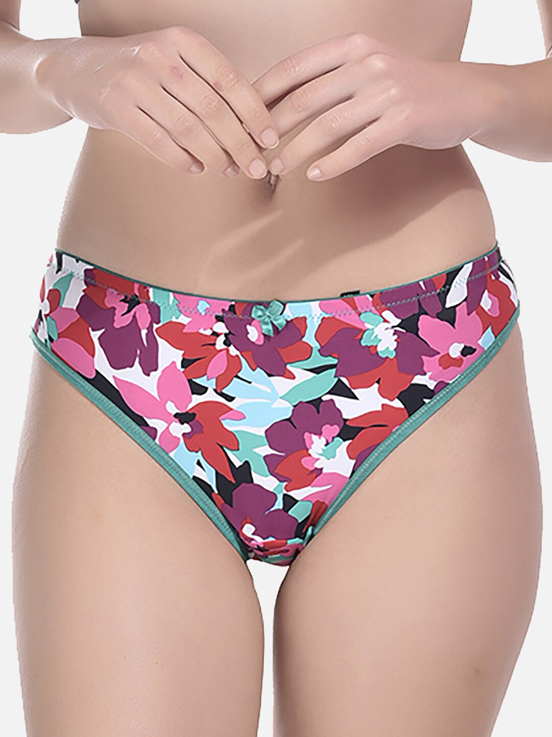 

StyFun Floral Printed Breathable Hipster Briefs, Purple