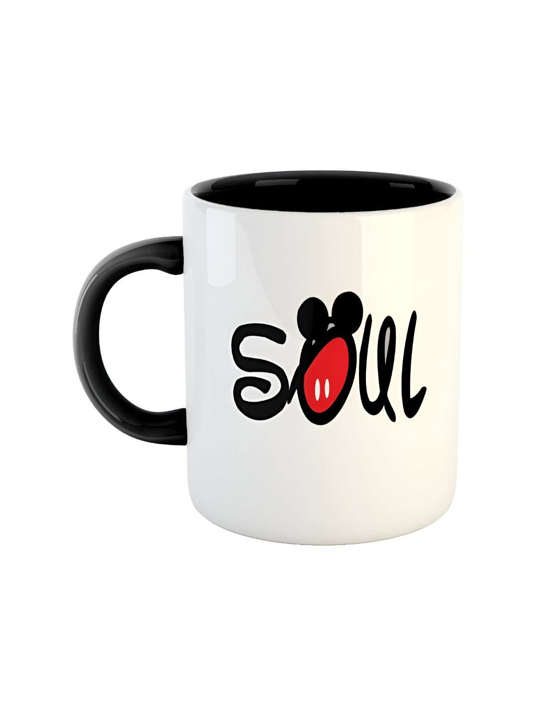 

ARTBUG Black Printed Dishwasher and Microwave Safe Text or Slogans Ceramic Glossy Mug