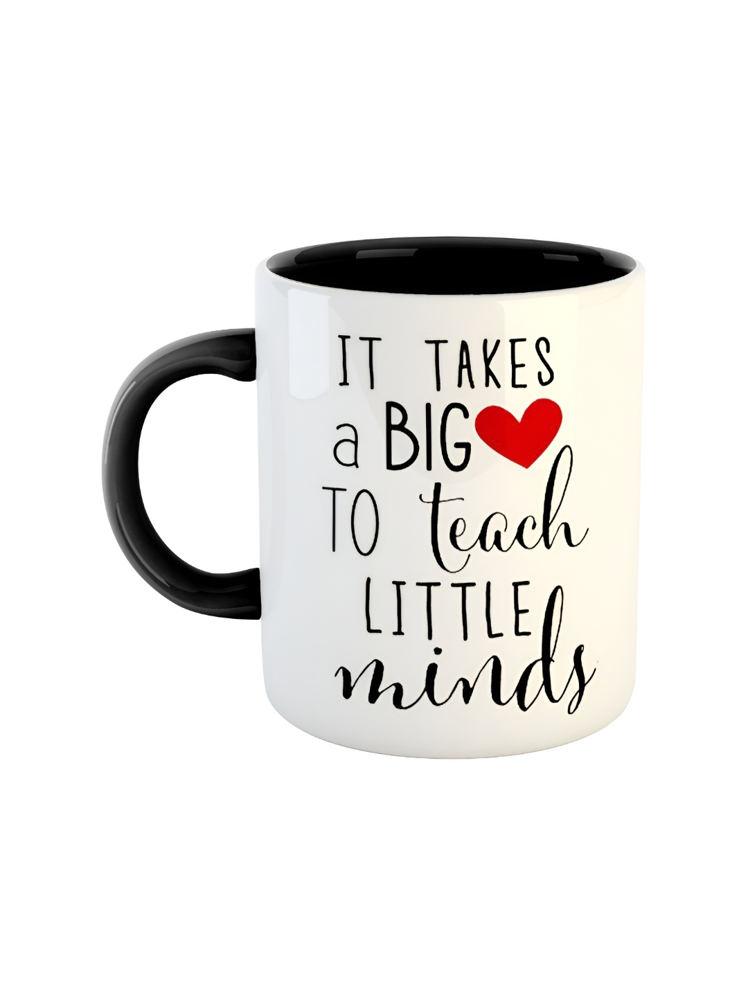 

ARTBUG Black & White Typography Printed Ceramic Glossy Mug 350 ml