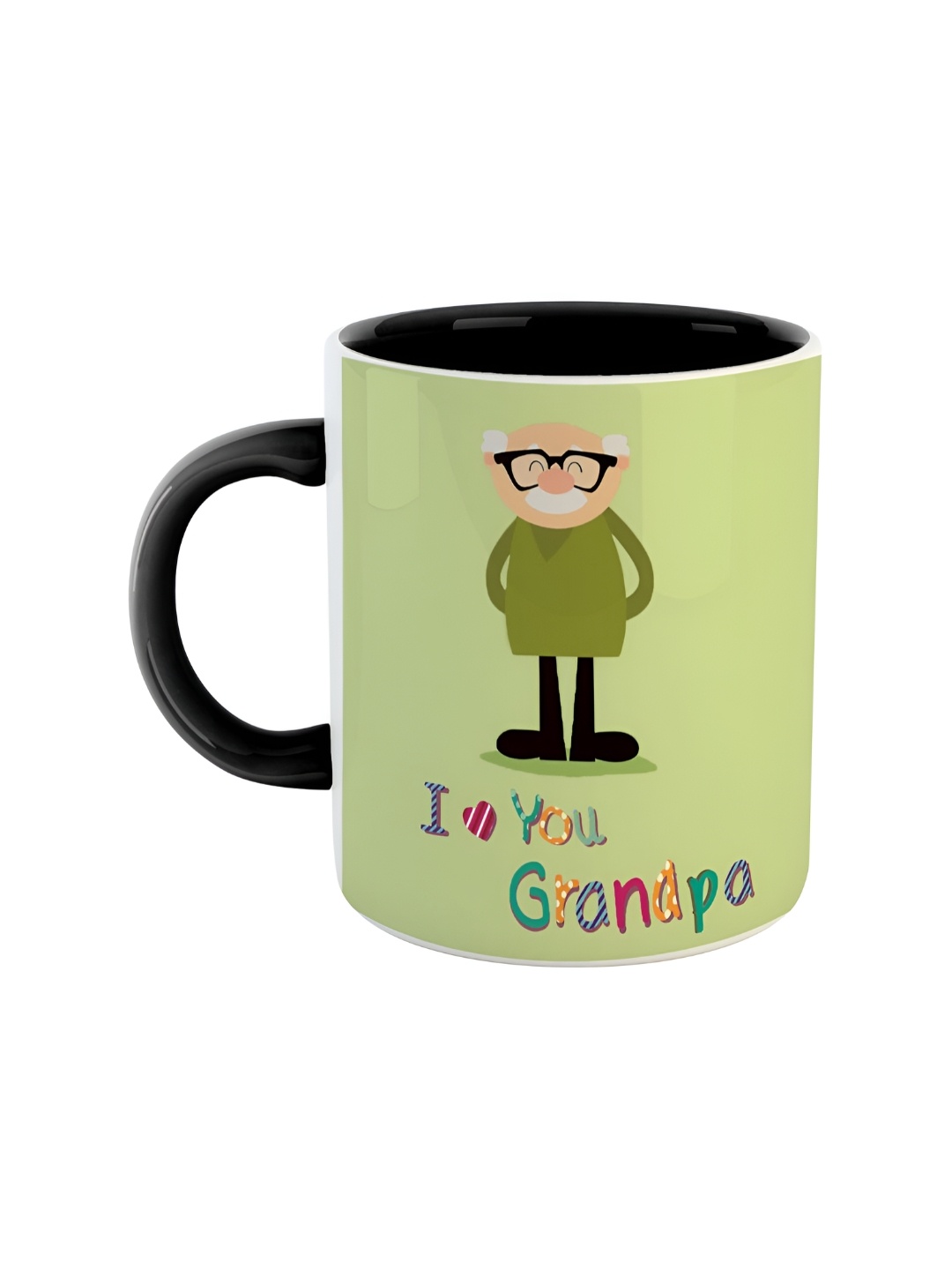 

ARTBUG Black Printed Ceramic Glossy Mug